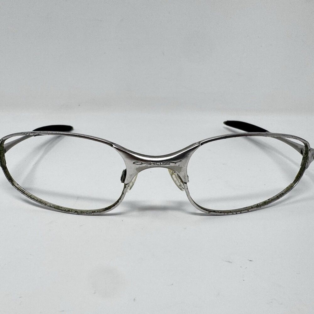 Vintage Oakley A Wire Light Silver Sunglass Frames B